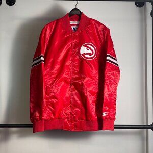 Starter Atlanta Hawks satin jacket size L